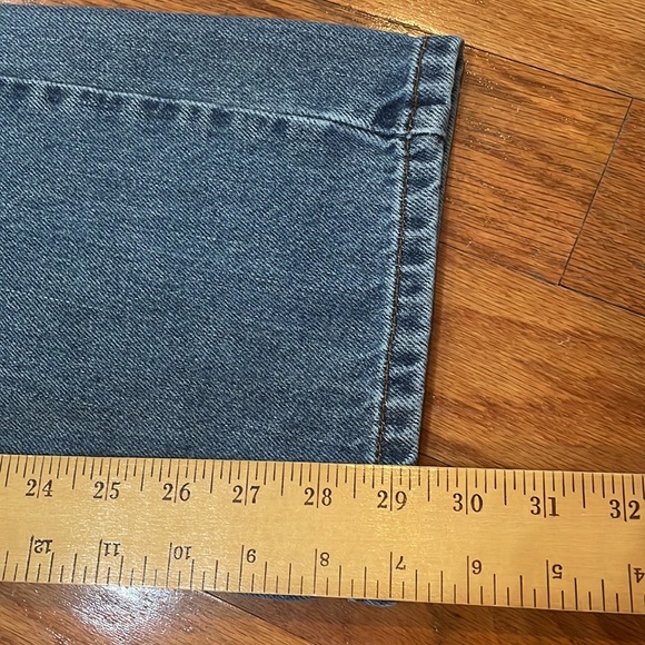 Levi’s 505 Regular Fit 34 x 32 Blue Jeans zip fly Pockets - Picture 13 of 14